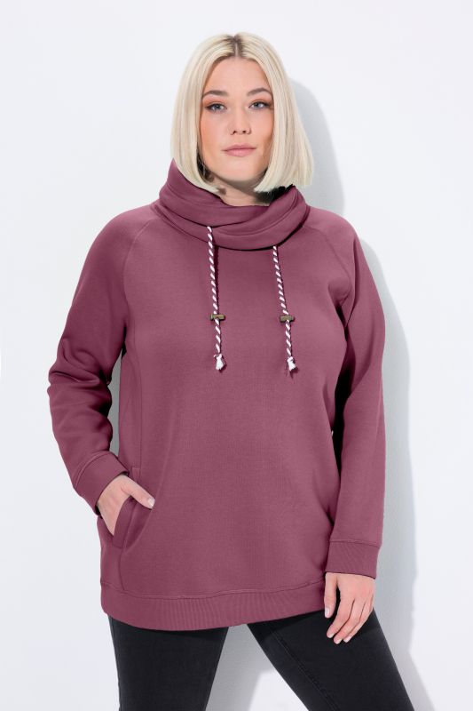 Drawstring Collar Sweatshirt