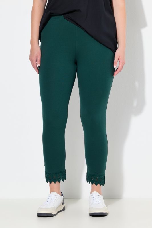Eco Cotton Lace Trim Leggings