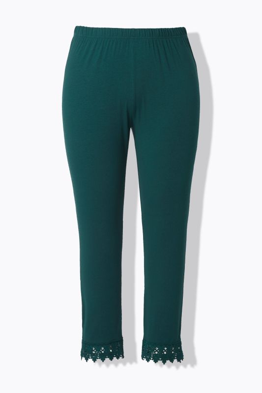 Eco Cotton Lace Trim Leggings