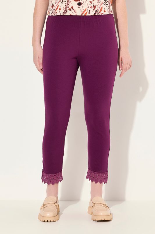 Eco Cotton Lace Trim Leggings