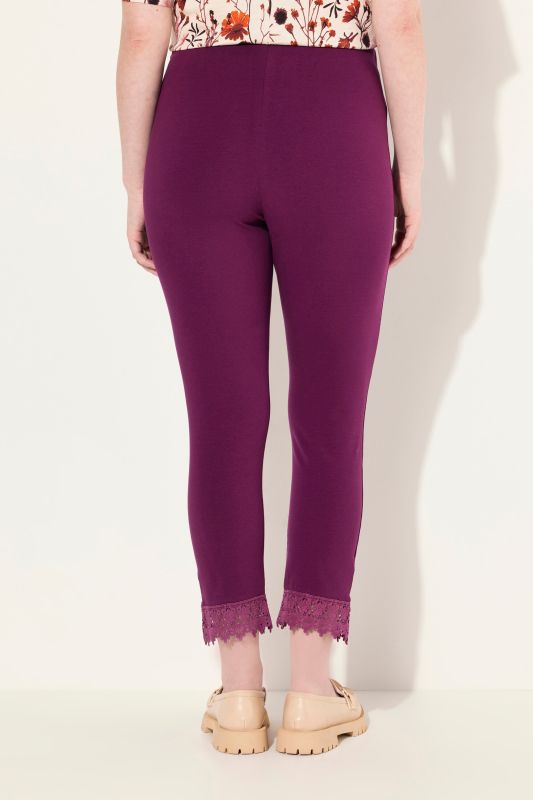 Eco Cotton Lace Trim Leggings