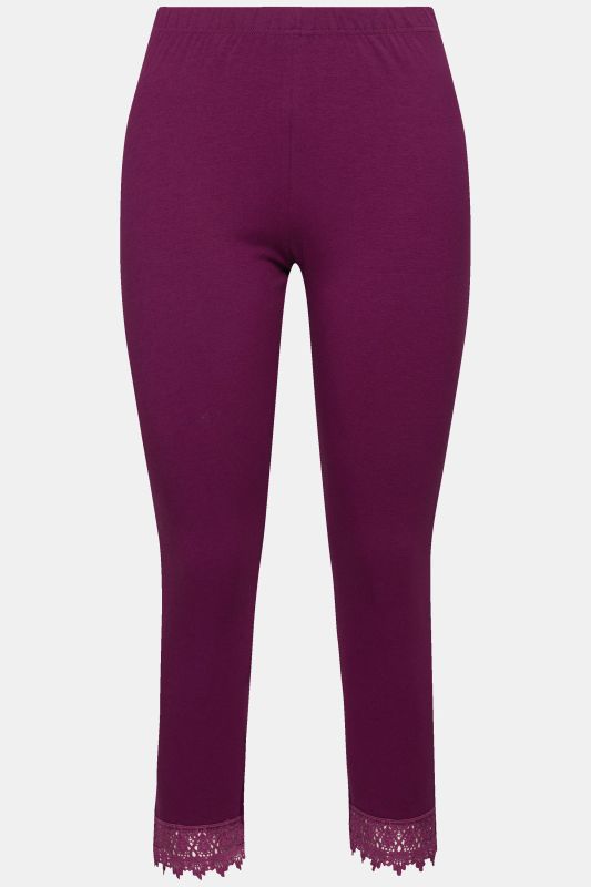 Eco Cotton Lace Trim Leggings
