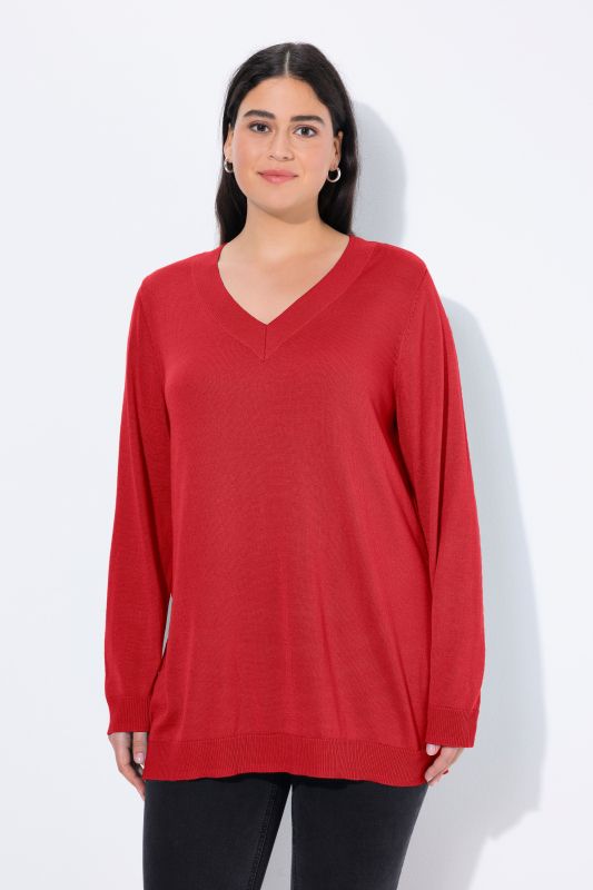 Casual V-Neck Long Sleeve Sweater