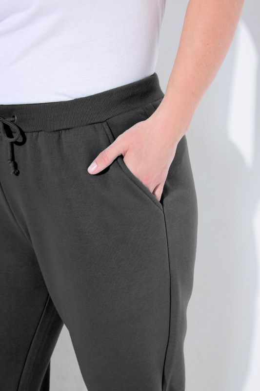 Basic Drawstring Elastic Waist Cotton Blend Joggers