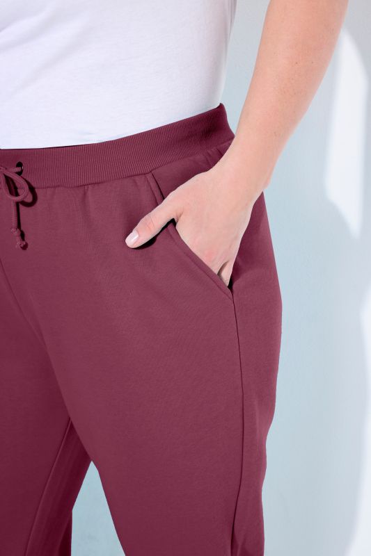 Basic Drawstring Elastic Waist Cotton Blend Joggers
