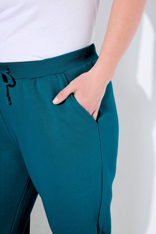 Basic Drawstring Elastic Waist Cotton Blend Joggers