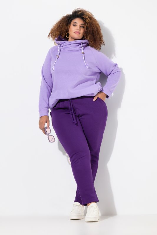 Basic Drawstring Elastic Waist Cotton Blend Joggers