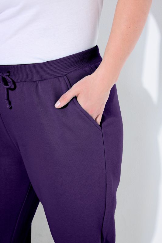 Basic Drawstring Elastic Waist Cotton Blend Joggers