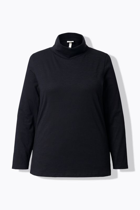 Cotton Knit Slim Fit Turtleneck