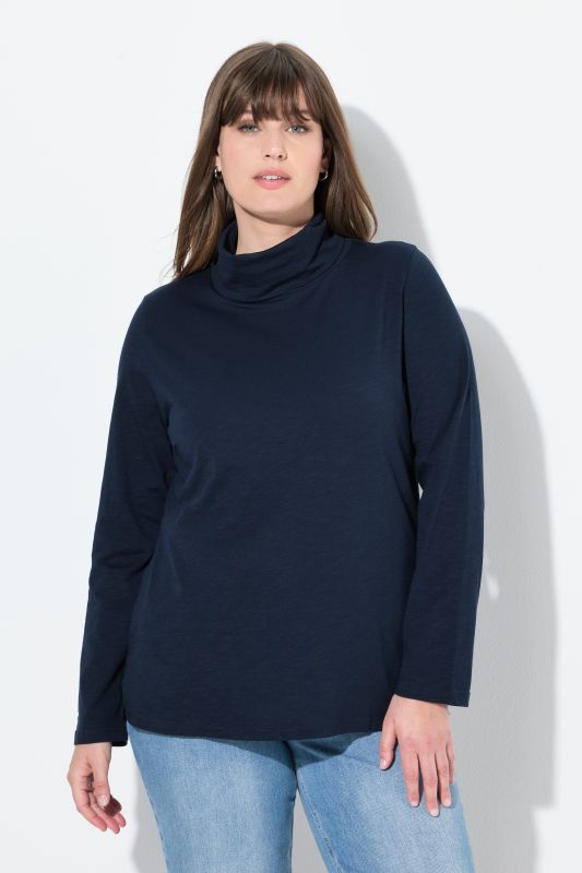 Cotton Knit Slim Fit Turtleneck
