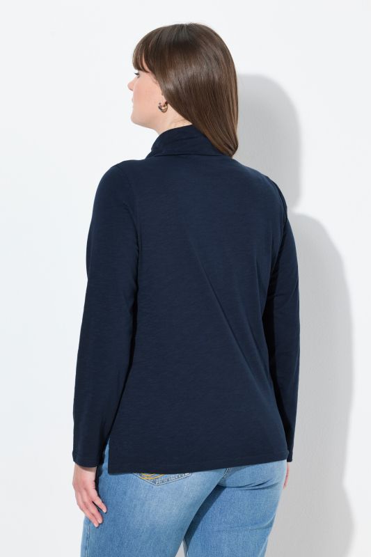 Cotton Knit Slim Fit Turtleneck