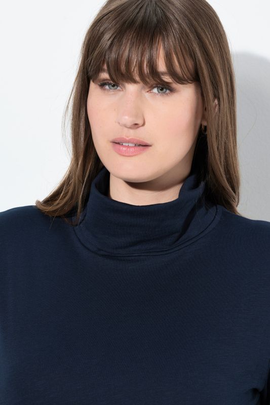 Cotton Knit Slim Fit Turtleneck