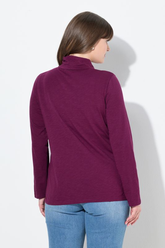 Cotton Knit Slim Fit Turtleneck