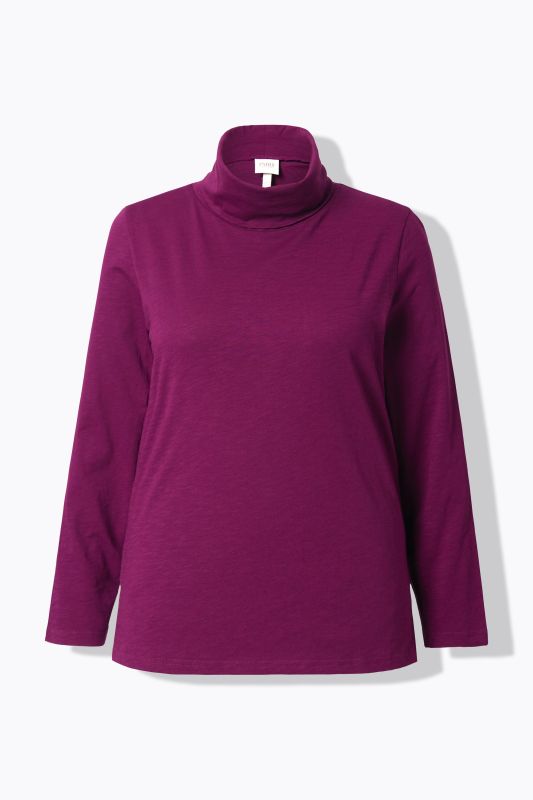 Cotton Knit Slim Fit Turtleneck