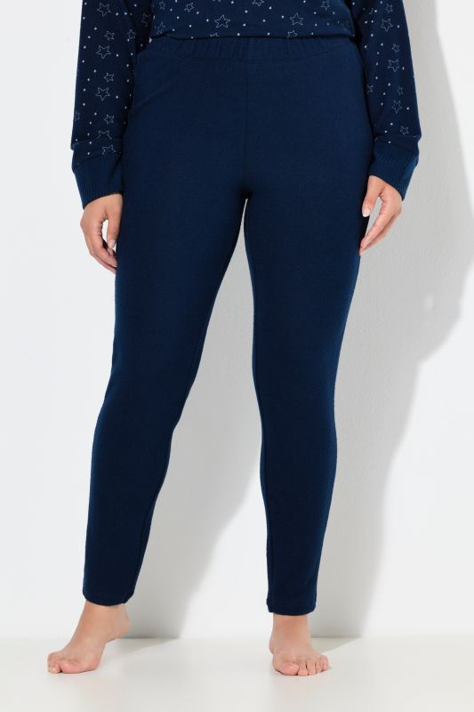 Side Stripe Elastic Waist Stretch Knit Lounge Leggings