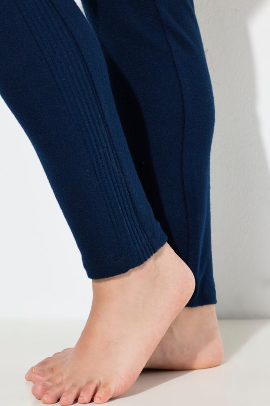 Side Stripe Elastic Waist Stretch Knit Lounge Leggings