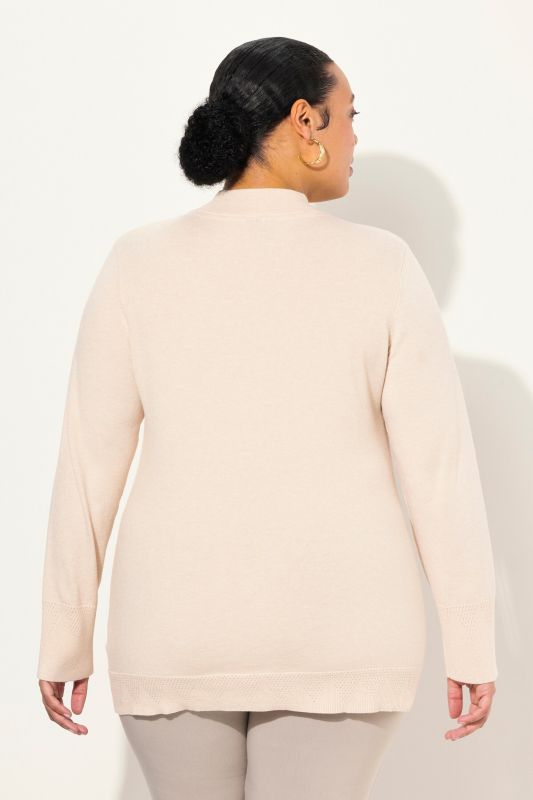 Long Sleeves Mock Turtleneck Sweater