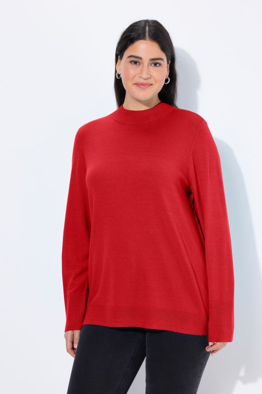 Long Sleeves Mock Turtleneck Sweater
