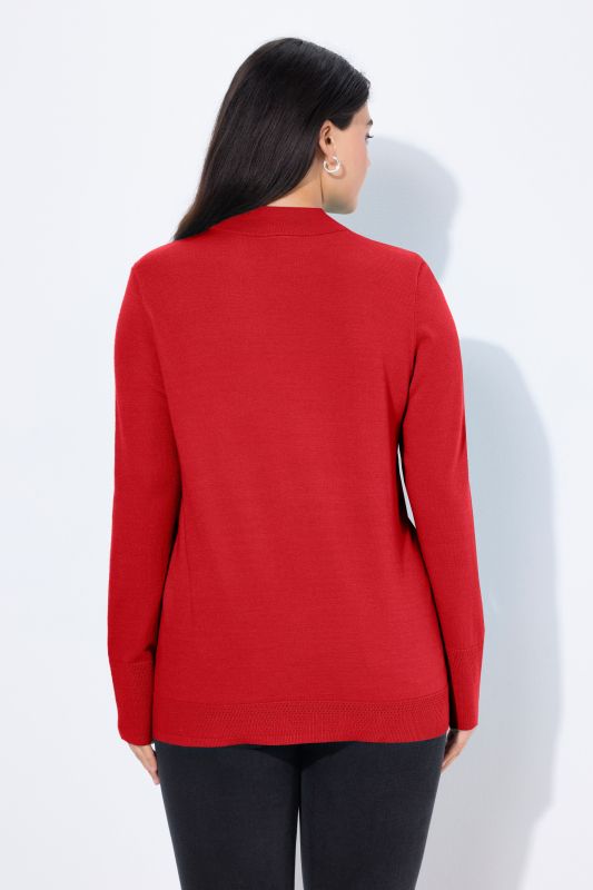 Long Sleeves Mock Turtleneck Sweater