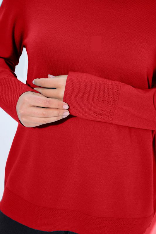 Long Sleeves Mock Turtleneck Sweater
