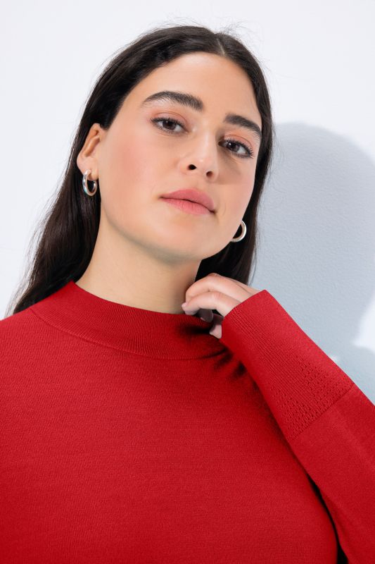 Long Sleeves Mock Turtleneck Sweater