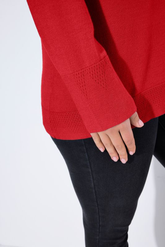Long Sleeves Mock Turtleneck Sweater