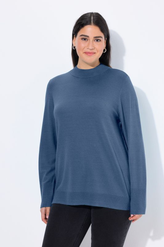 Long Sleeves Mock Turtleneck Sweater