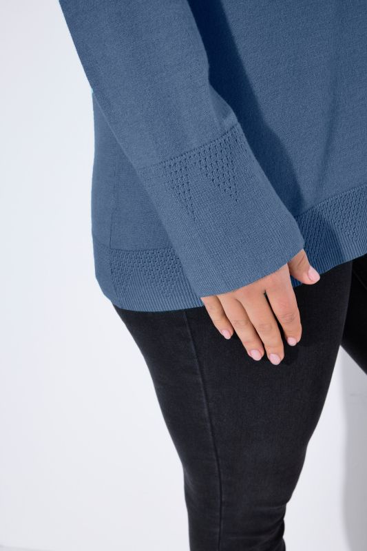 Long Sleeves Mock Turtleneck Sweater
