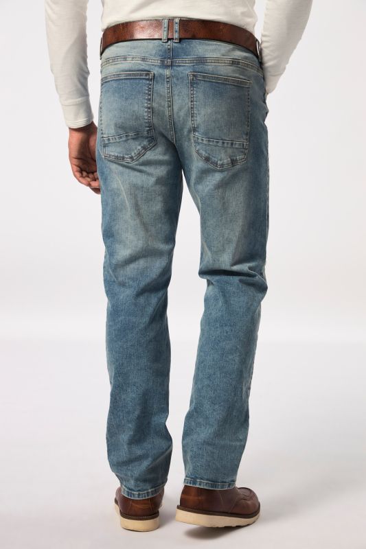 Jeans, denim, FLEXNAMIC®, stomach fit, straight fit, 5-pocket, up to size 36/72