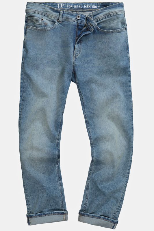 Jeans, denim, FLEXNAMIC®, stomach fit, straight fit, 5-pocket, up to size 36/72