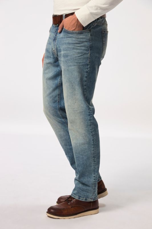 Jeans, denim, FLEXNAMIC®, stomach fit, straight fit, 5-pocket, up to size 36/72