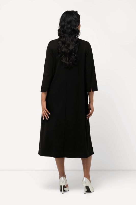 Goblet Collar 3/4 Sleeve Dress