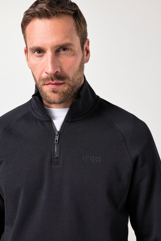 Sweat fabric half-zip, stomach fit