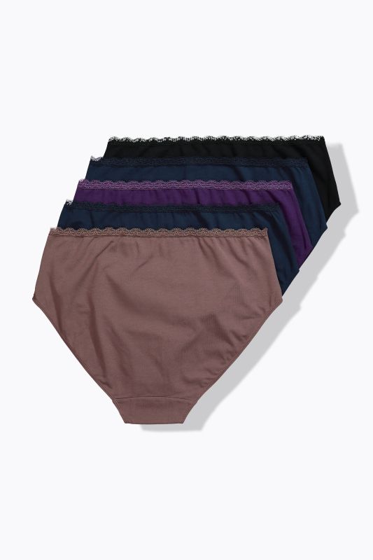 5 Pack Lace Trim Panties