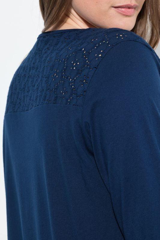 Broderie Anglaise Detail Pajama Set