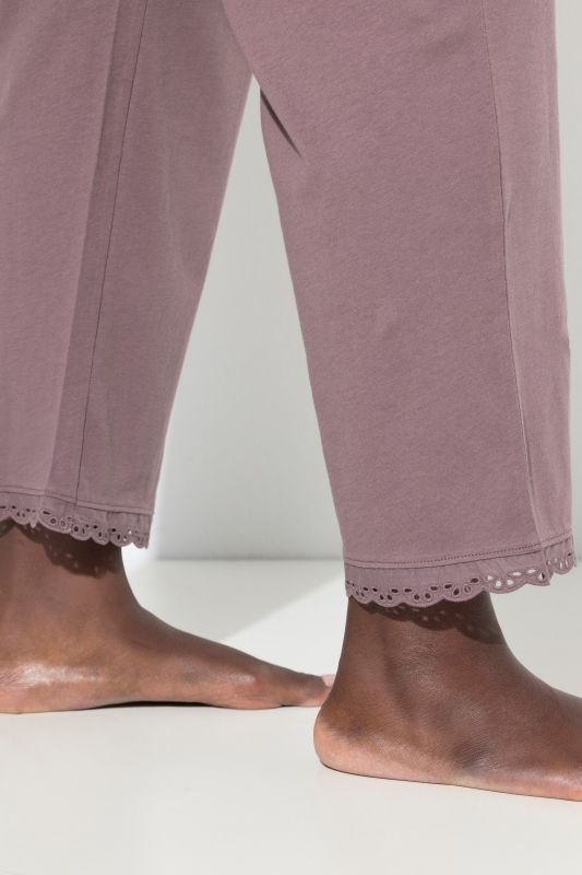 Broderie Anglaise Detail Pajama Set