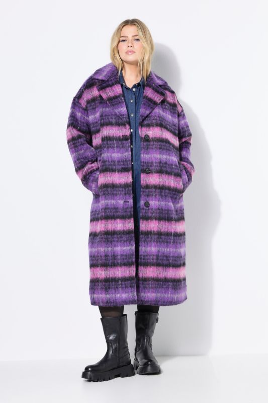 Oversized Plaid Coat