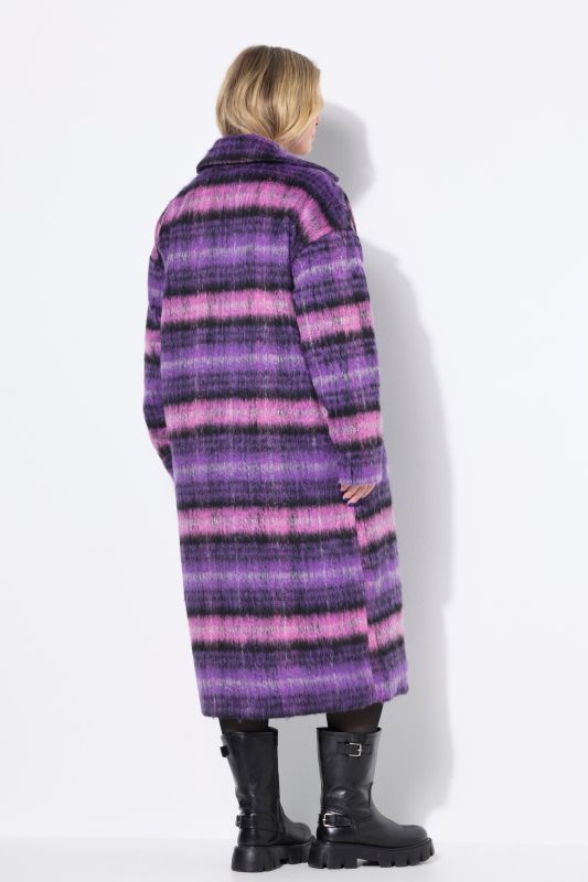 Oversized Plaid Coat