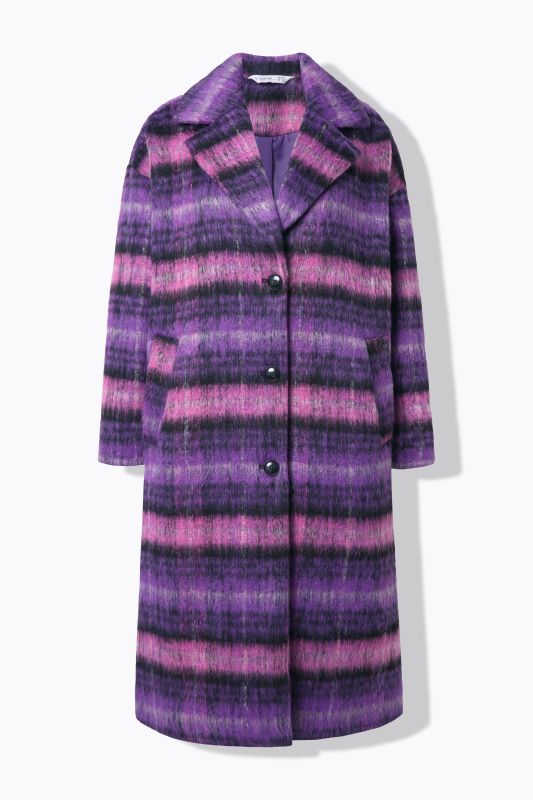 Oversized Plaid Coat