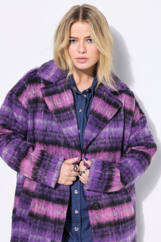 Oversized Plaid Coat