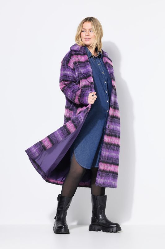 Oversized Plaid Coat
