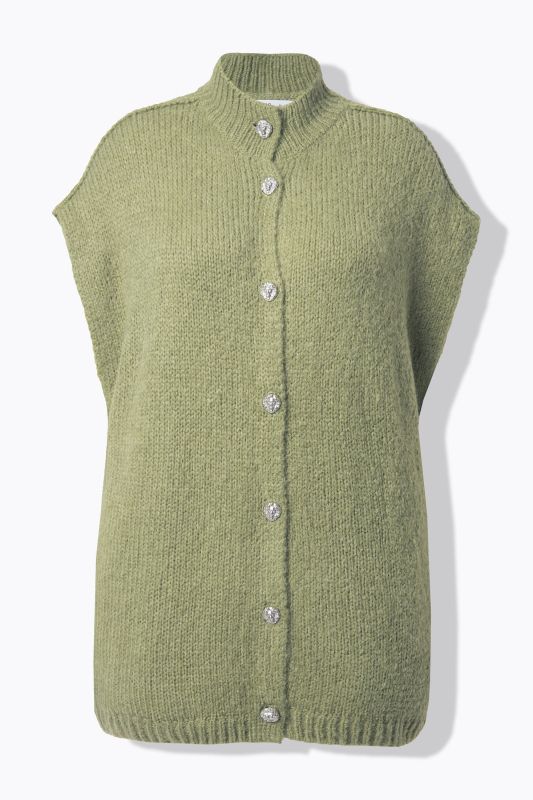 Knitted vest, oversized, extra soft
