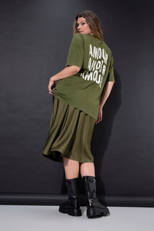 oversized shirt, acid washed, AMOUR back print
