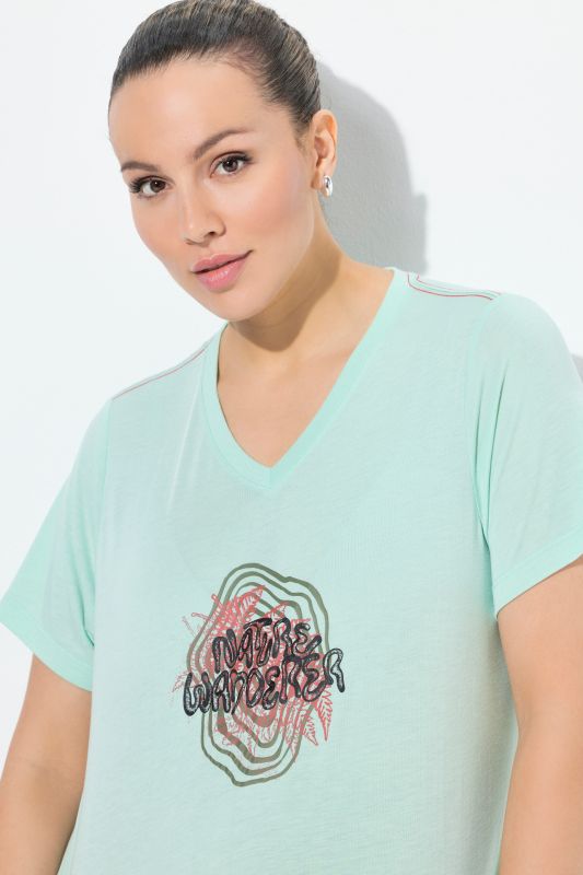 Antibacterial Graphic Lettering Short Sleeve Tee