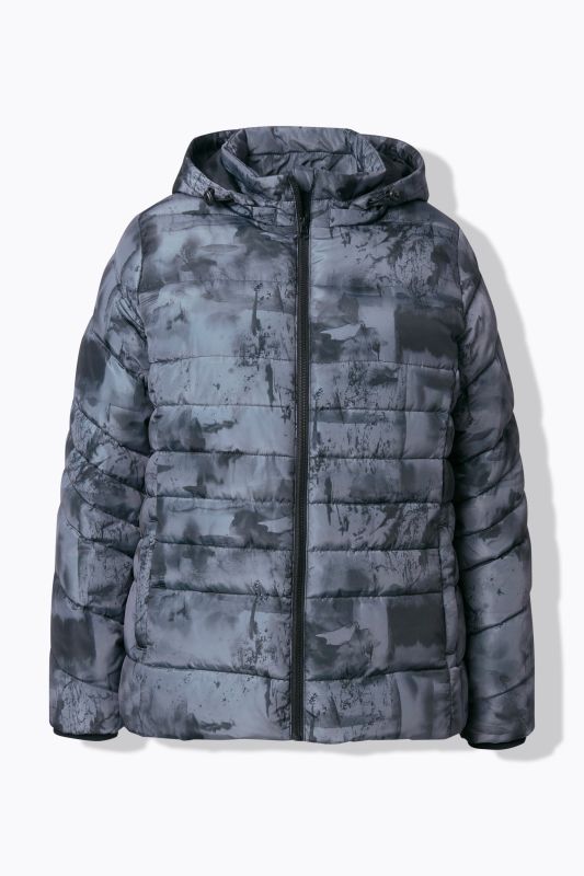 HYPRAR Quilted Abstract Print Jacket