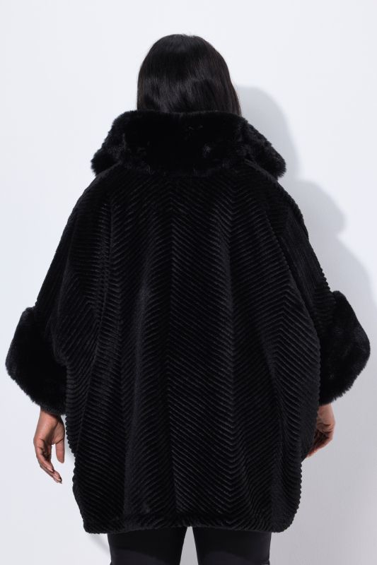 Faux Fur Oversized Poncho