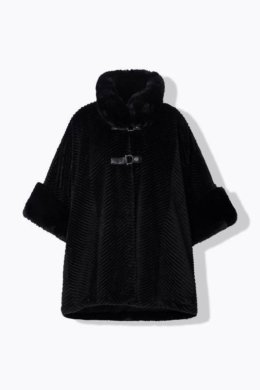 Faux Fur Oversized Poncho