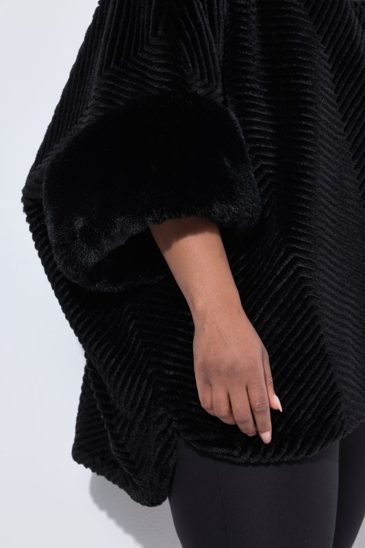 Faux Fur Oversized Poncho