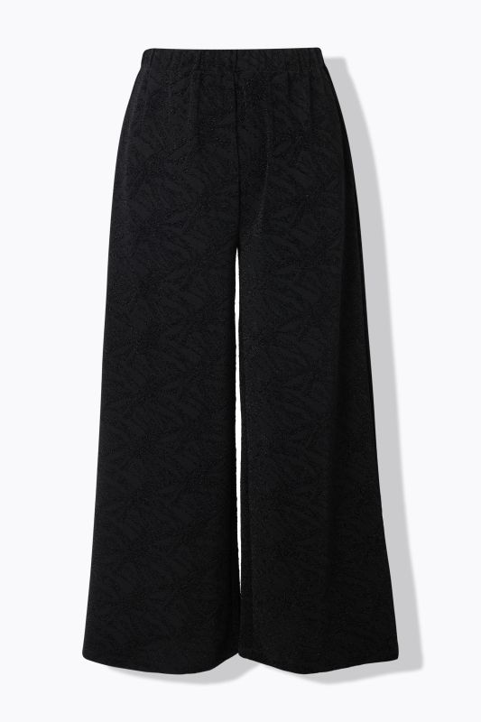 Wide Leg Elastic Waist Glitter Pants