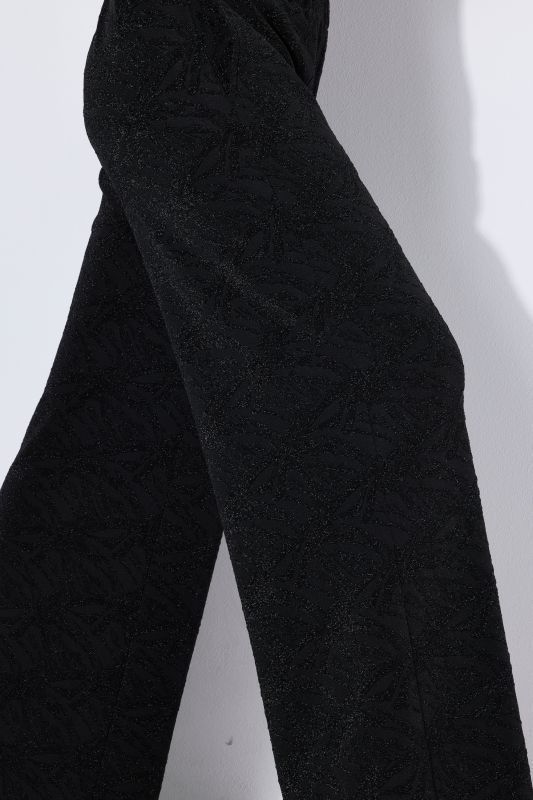 Wide Leg Elastic Waist Glitter Pants